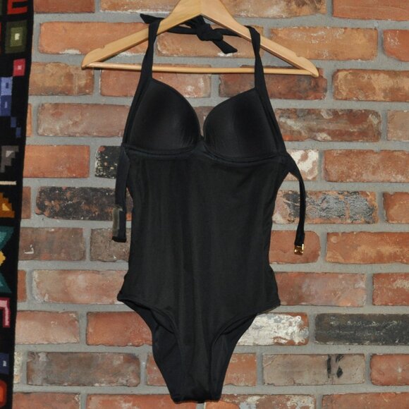 VICTORIA'S SECRET Twist Halter Tummy Control One-Piece Ruched Swim Bathing Suit - Picture 13 of 14